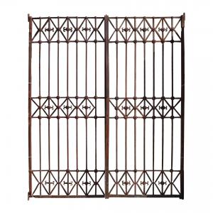 Antique wrought iron gate. 1800s.